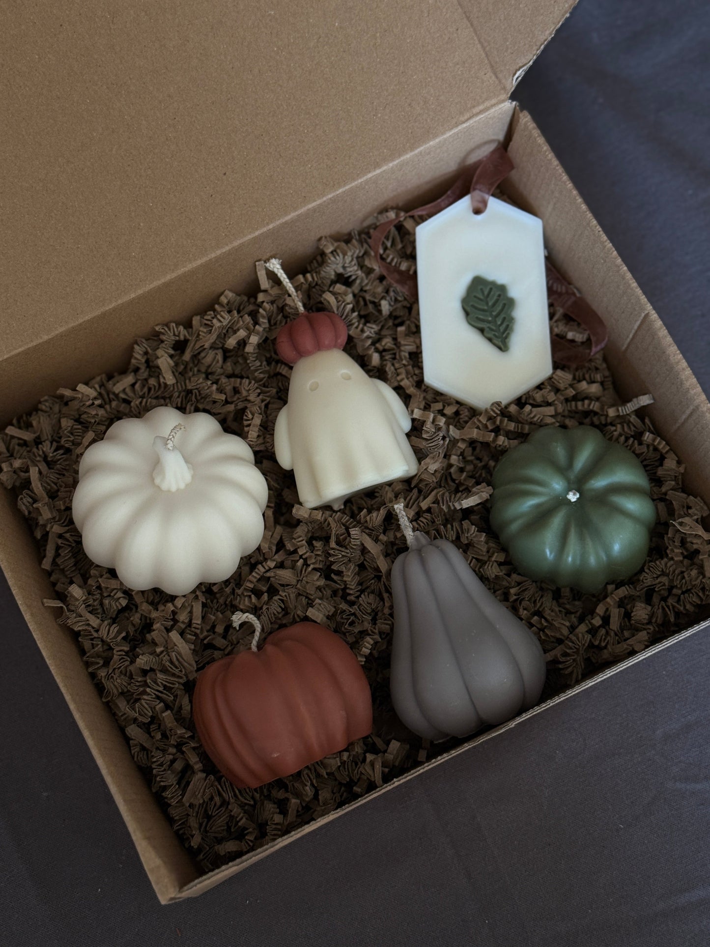 Coffret Bougie végétale d'Automne n°1 - parfum de Grasse Aurabloom
