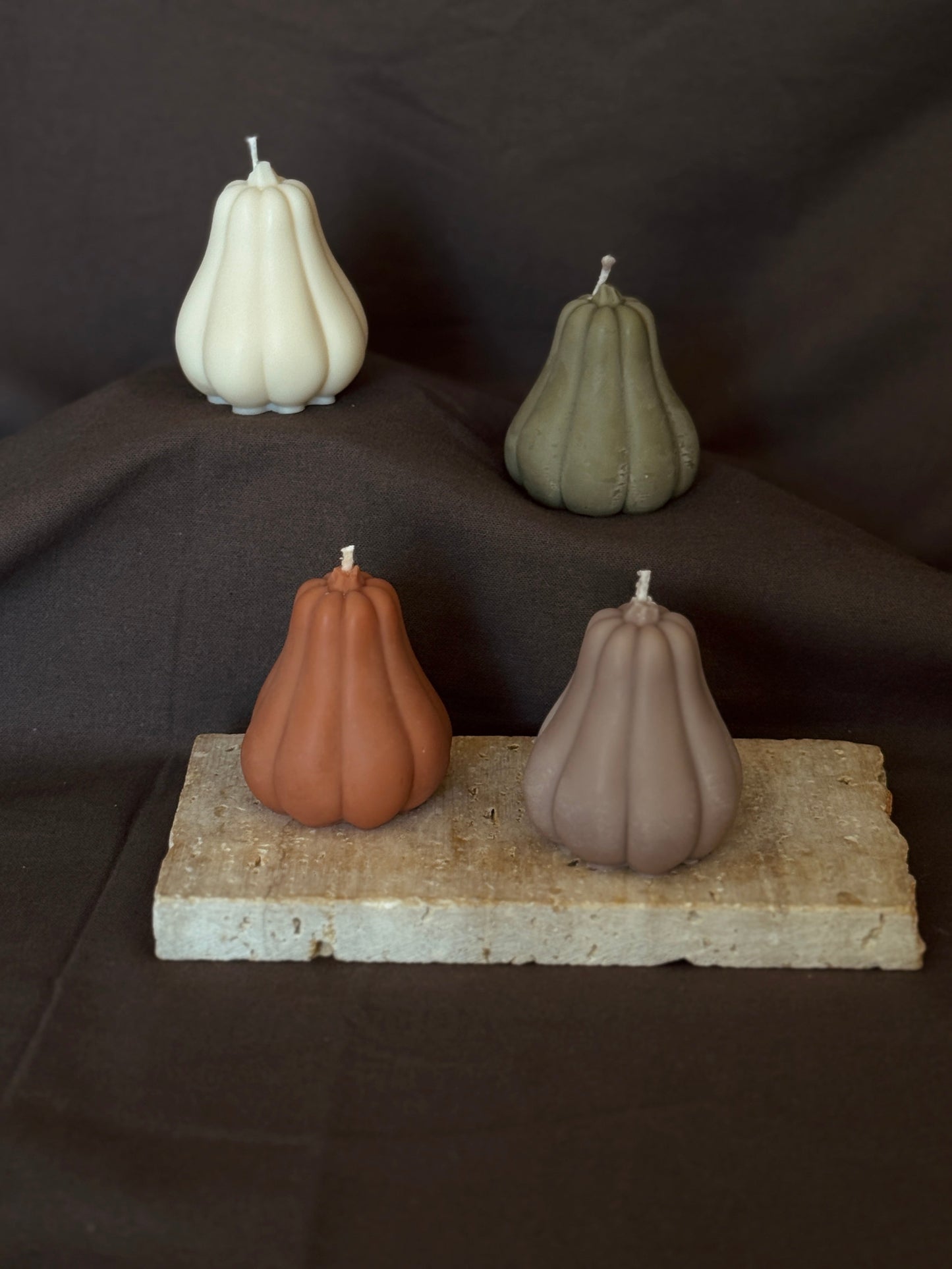 Bougie végétale Automne Citrouille à l'unité - parfum de Grasse Aurabloom