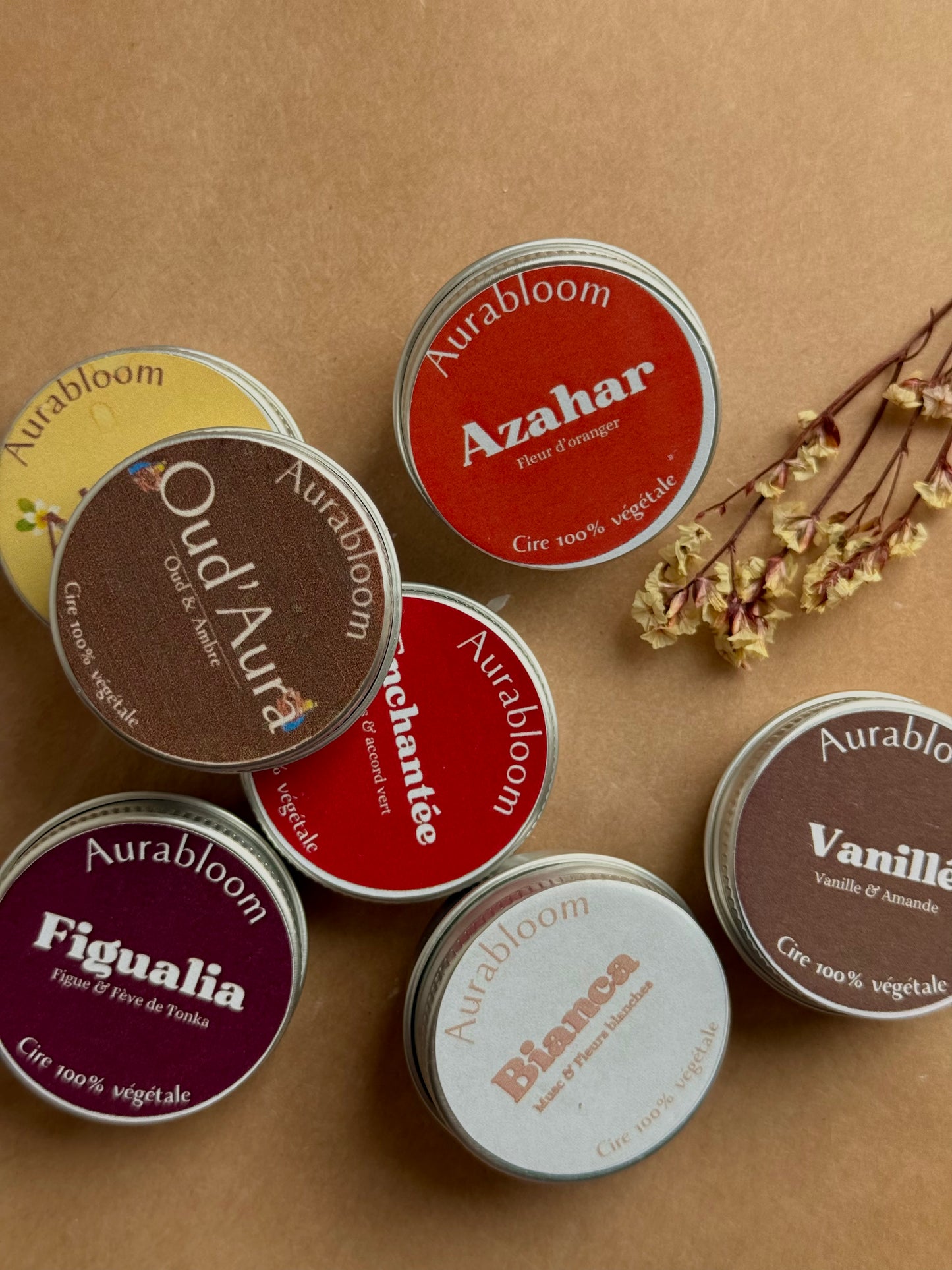 Les 5 mini bougies Aurabloom