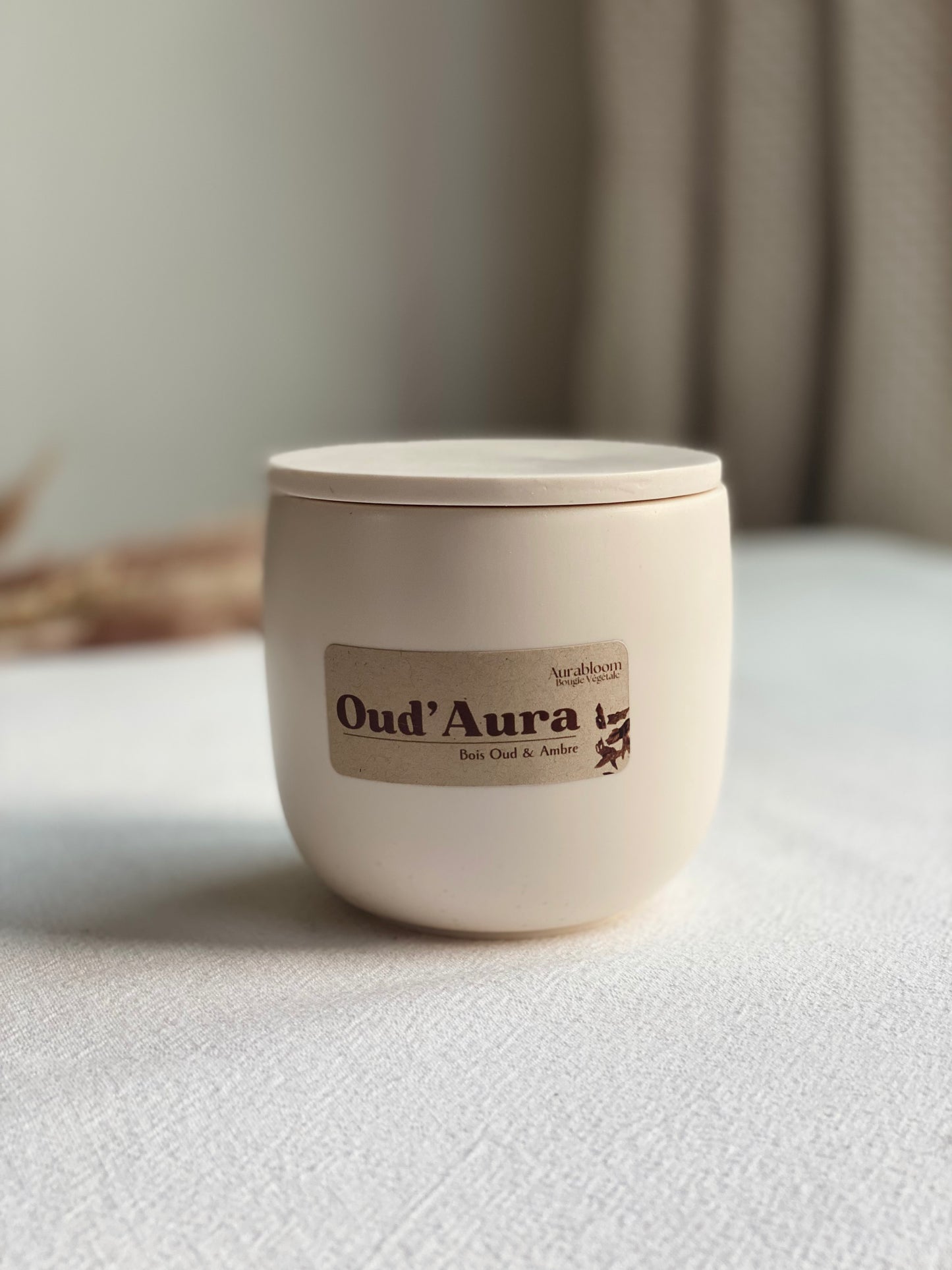 Bougie Cire de Soja parfumée - Oud'Aura - Aurabloom