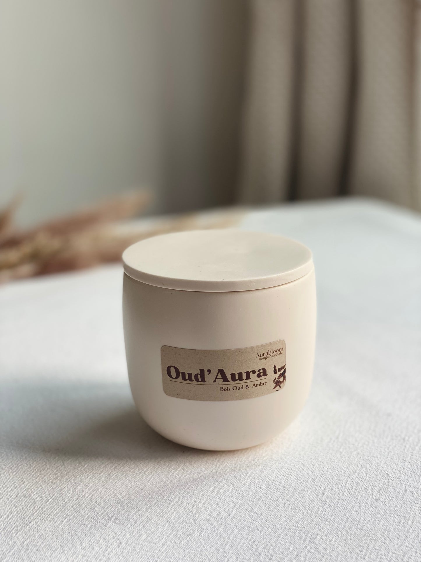 Bougie Cire de Soja parfumée - Oud'Aura - Aurabloom