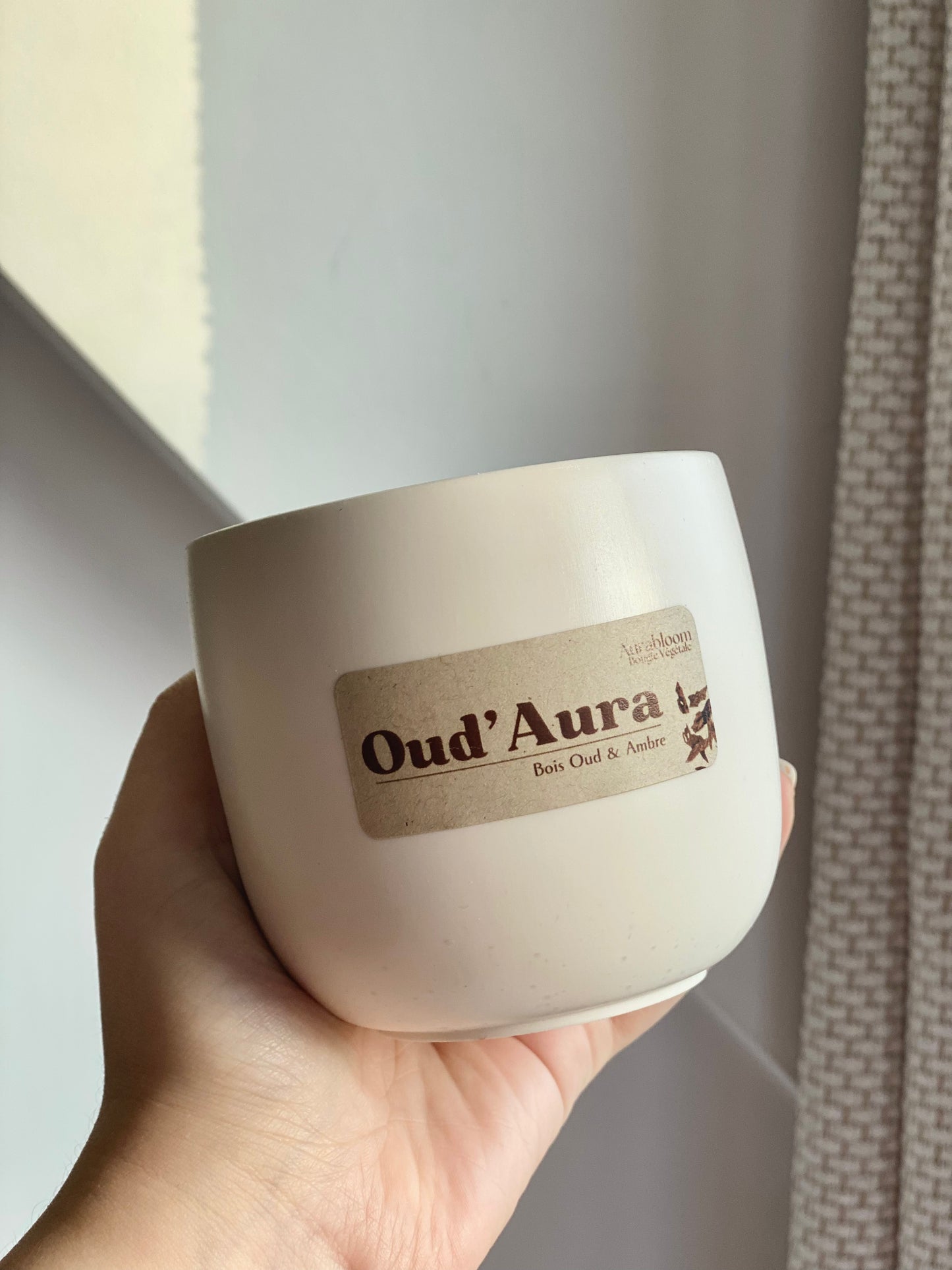 Bougie Cire de Soja parfumée - Oud'Aura - Aurabloom