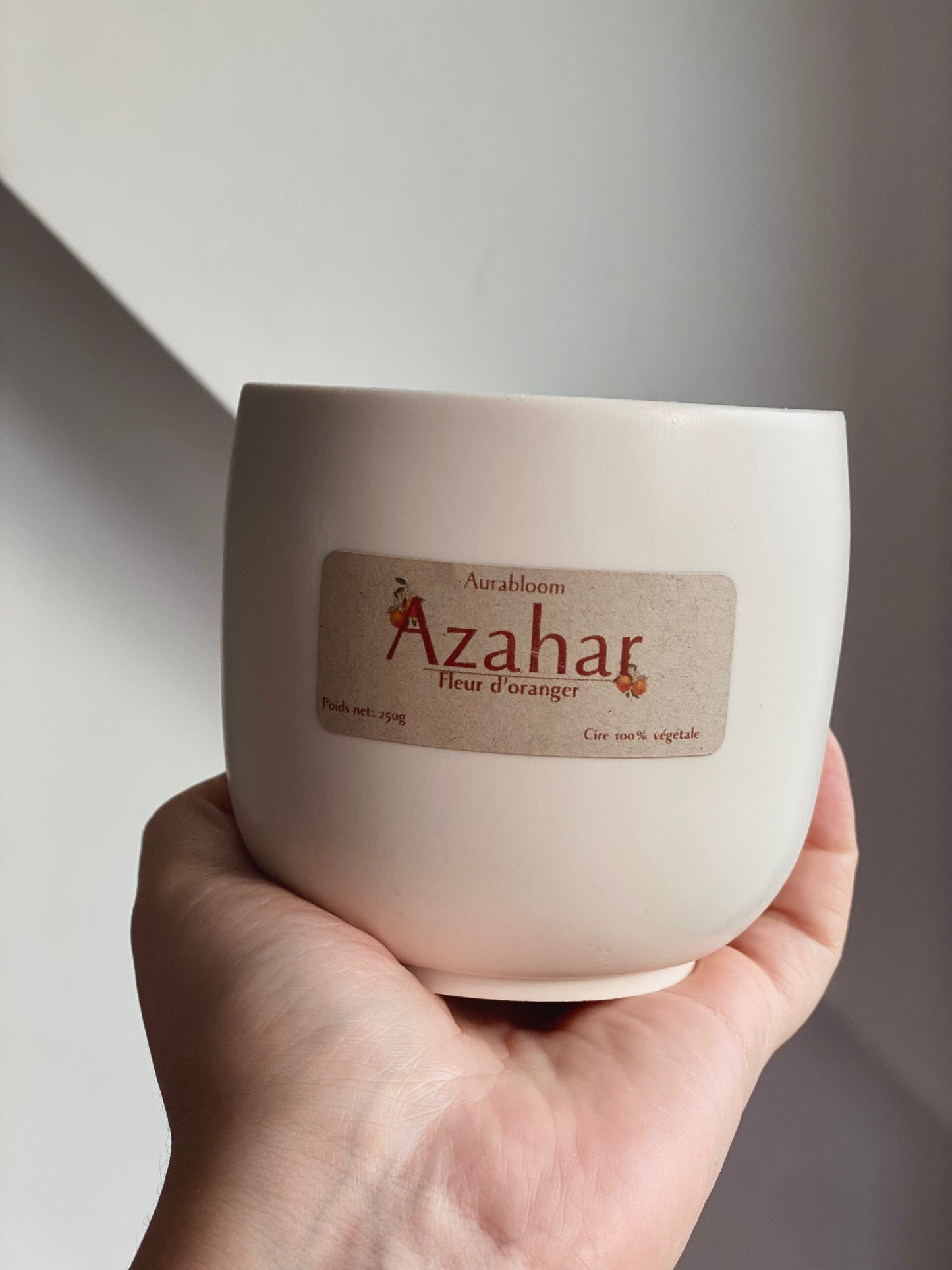 Bougie Cire de Soja parfumée - Azahar - Aurabloom