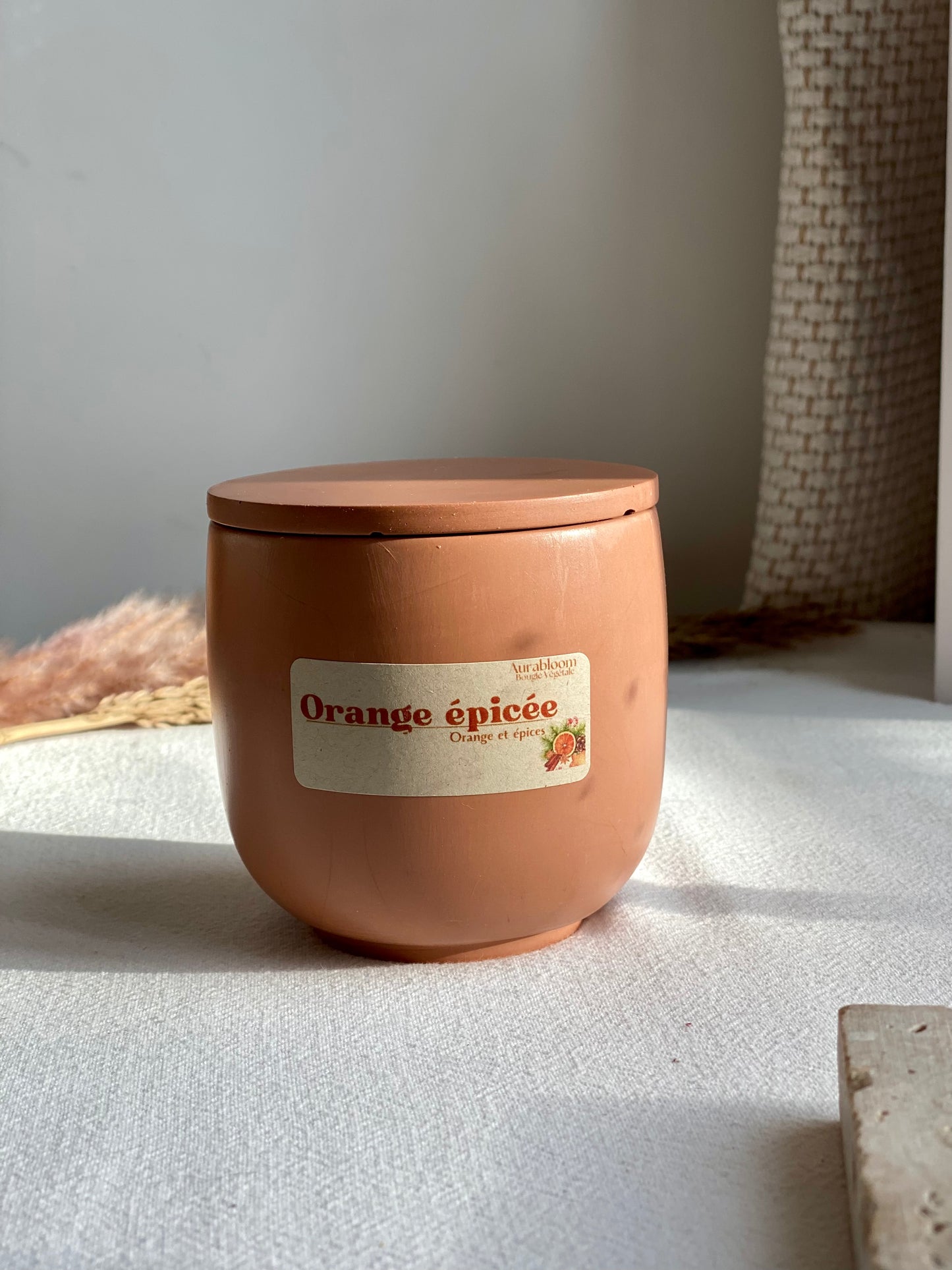 Bougie Orange Epicée Aurabloom