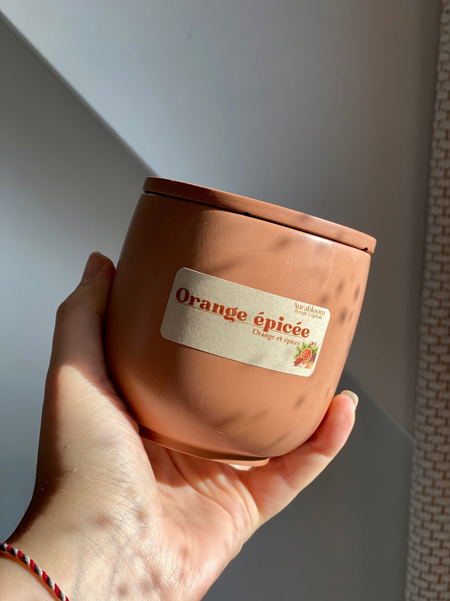 Bougie Orange Epicée Aurabloom