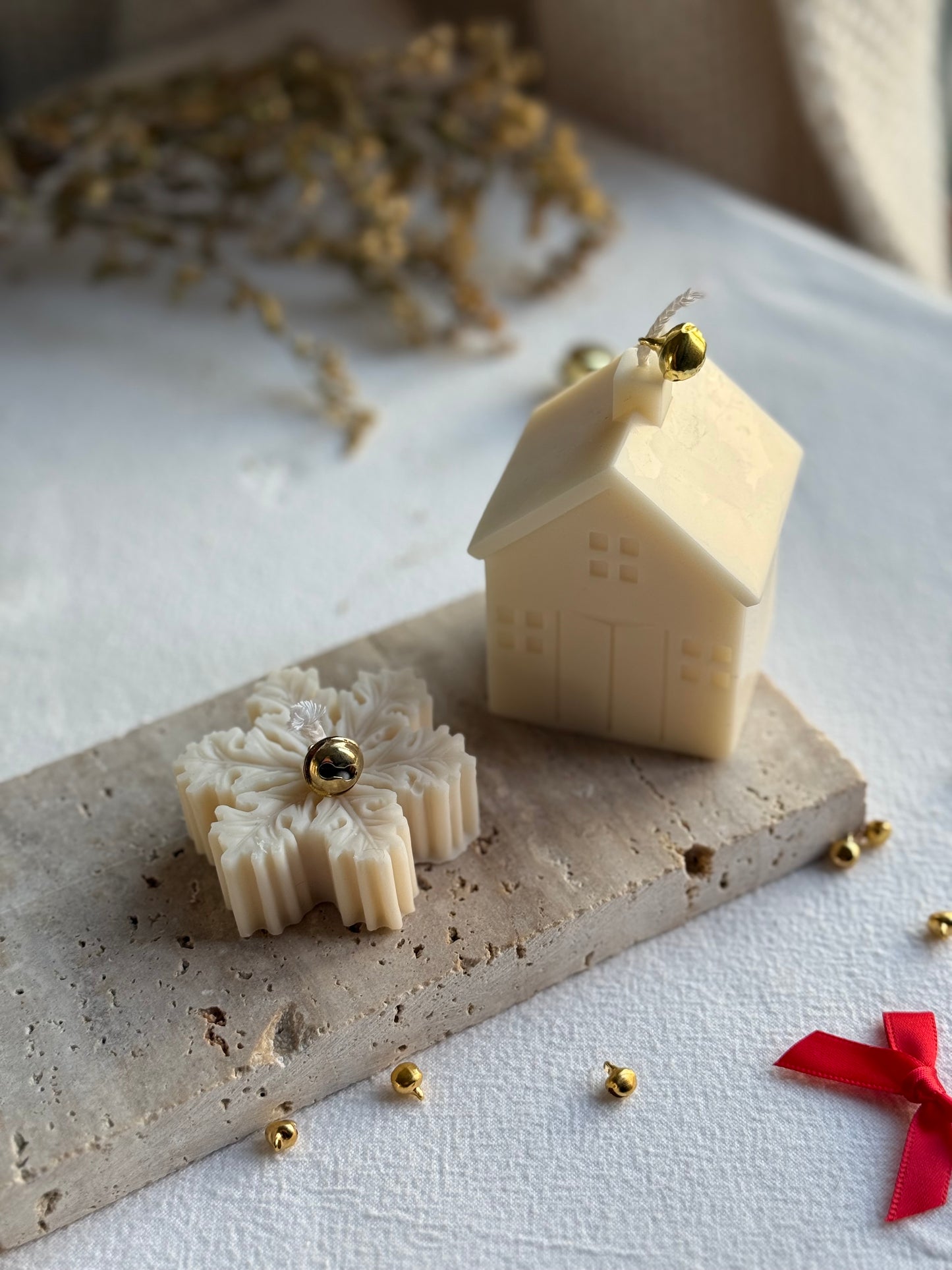 Bougie Noël - Maison