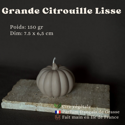 Bougie végétale Automne Citrouille à l'unité  - parfum de Grasse Aurabloom