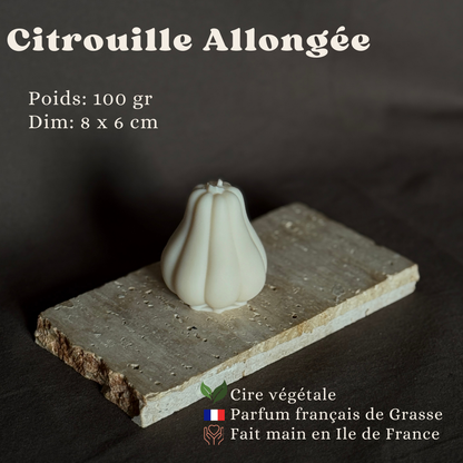 Bougie végétale Automne Citrouille à l'unité  - parfum de Grasse Aurabloom