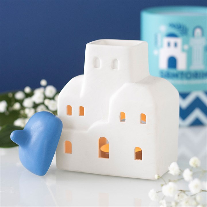 Brûle-Parfum en céramique - Santorini Aurabloom