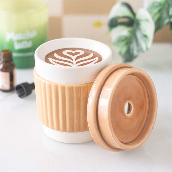 Brûle-Parfum en céramique - Cappucino Aurabloom