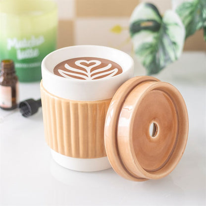 Brûle-Parfum en céramique - Cappucino Aurabloom
