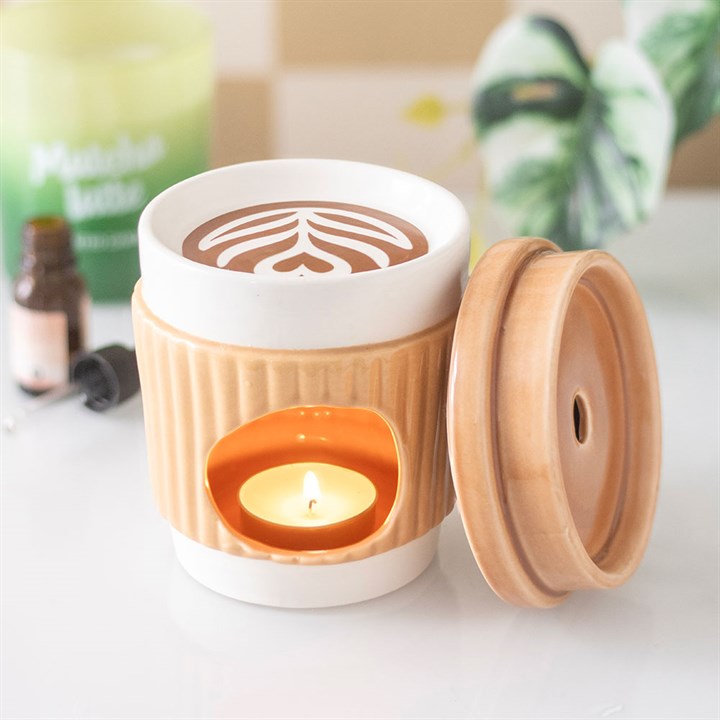 Brûle-Parfum en céramique - Cappucino Aurabloom