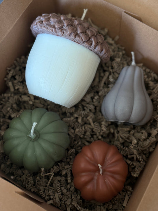 Coffret Bougie végétale d'Automne n°3 - parfum de Grasse Aurabloom