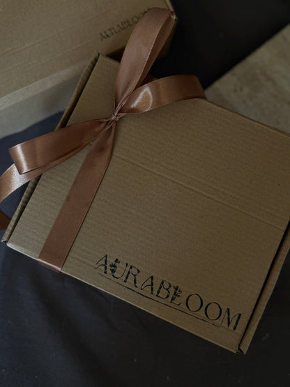 Coffret Bougie végétale d'Automne n°1 - parfum de Grasse Aurabloom