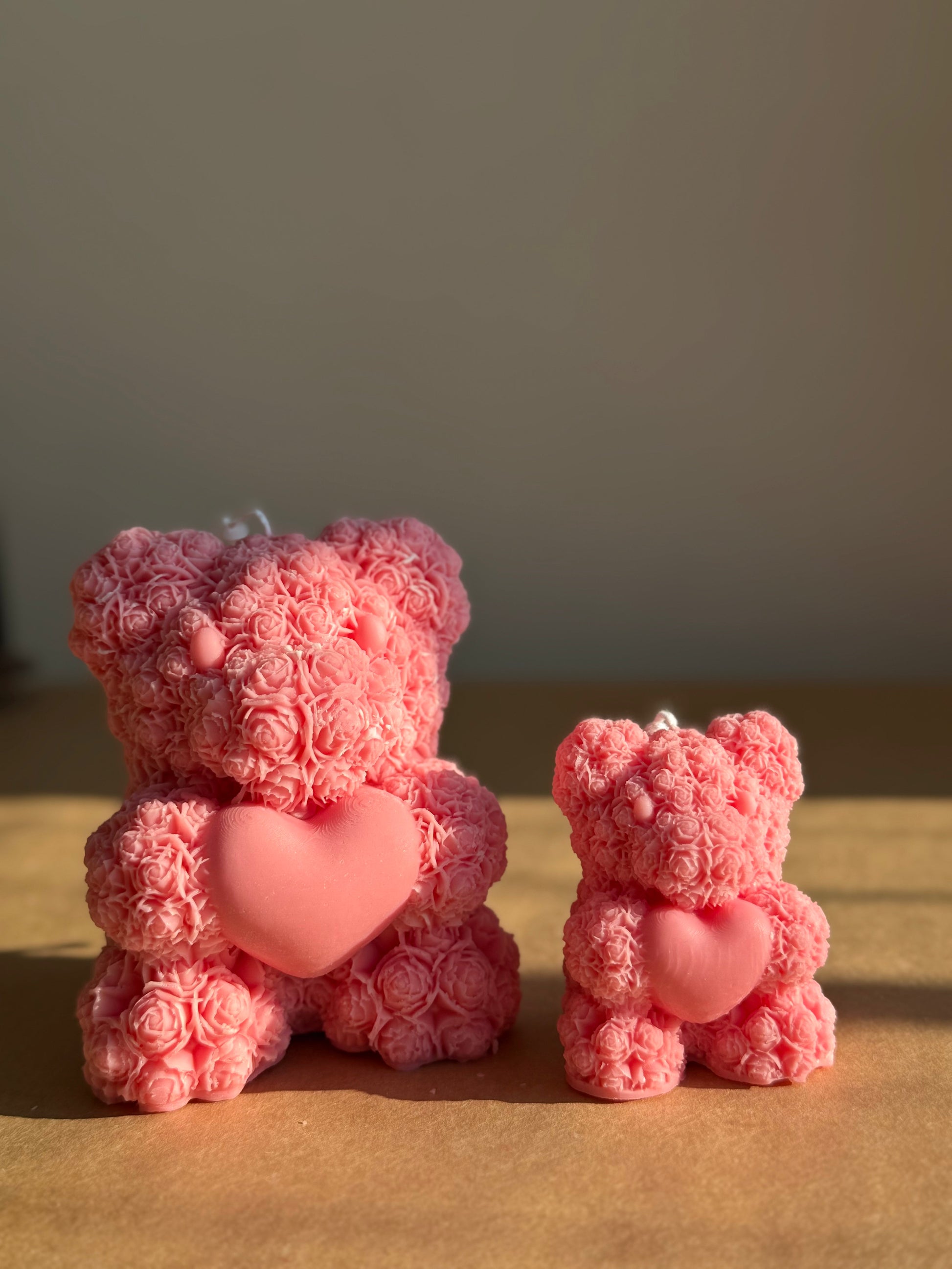 Bougie Ourson Teddy - Cire végétale parfum de Grasse Aurabloom