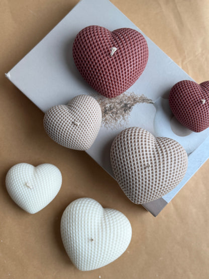 Bougie Le Cœur - Cire végétale parfum de Grasse Aurabloom