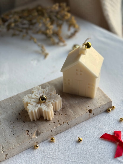 Bougie Noël - Maison