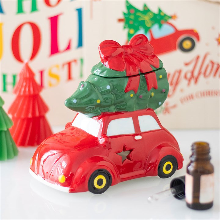 Brûle-Parfum pour fondant parfumé ou huile essentielle -  La Voiture de Noël Aurabloom
