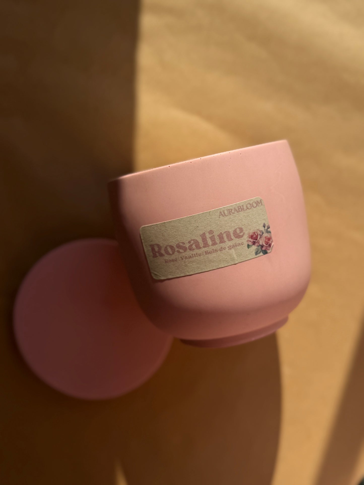 Bougie parfumée Cire de Soja - Rosaline Aurabloom
