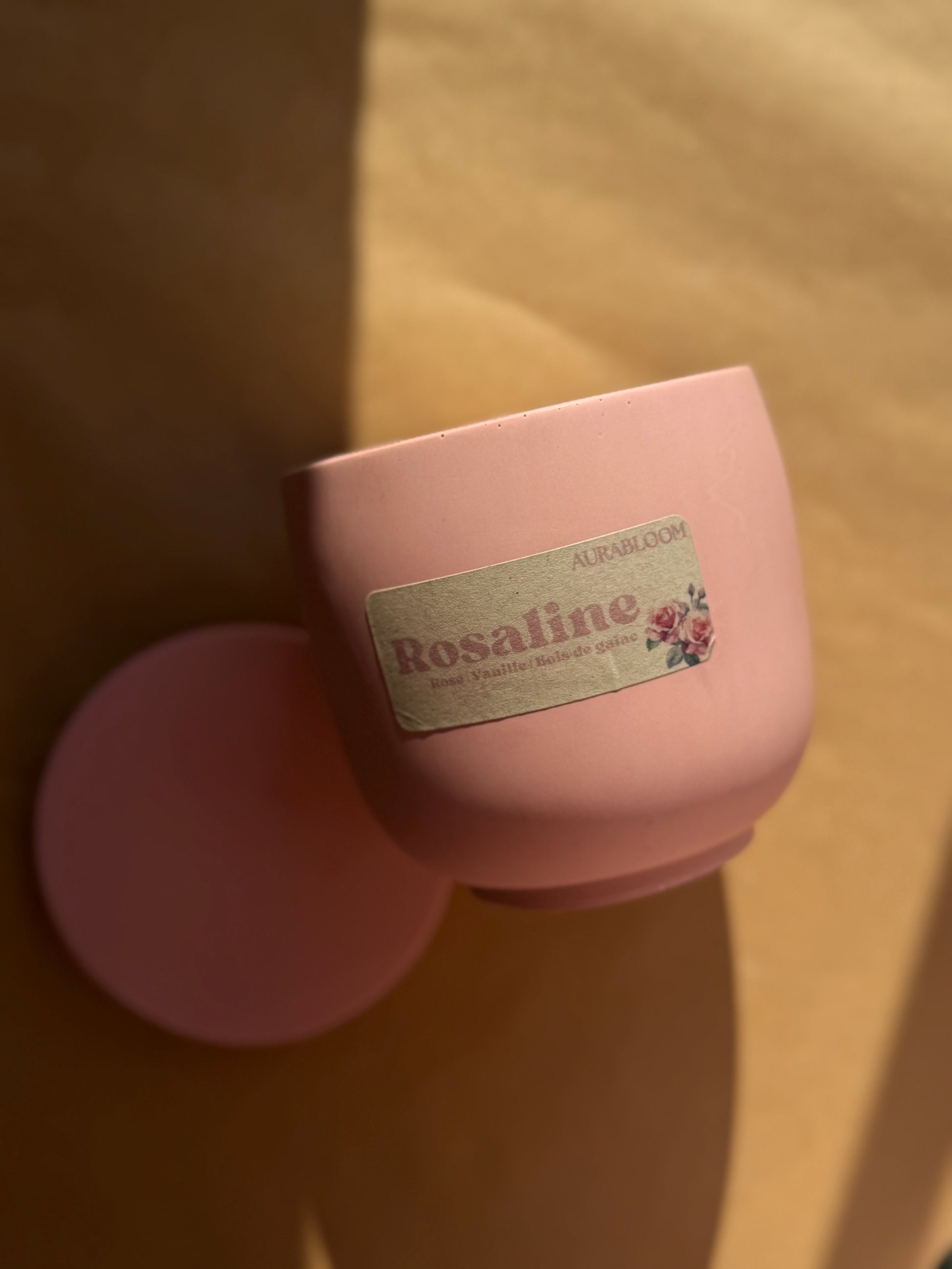 Bougie parfumée Cire de Soja - Rosaline Aurabloom