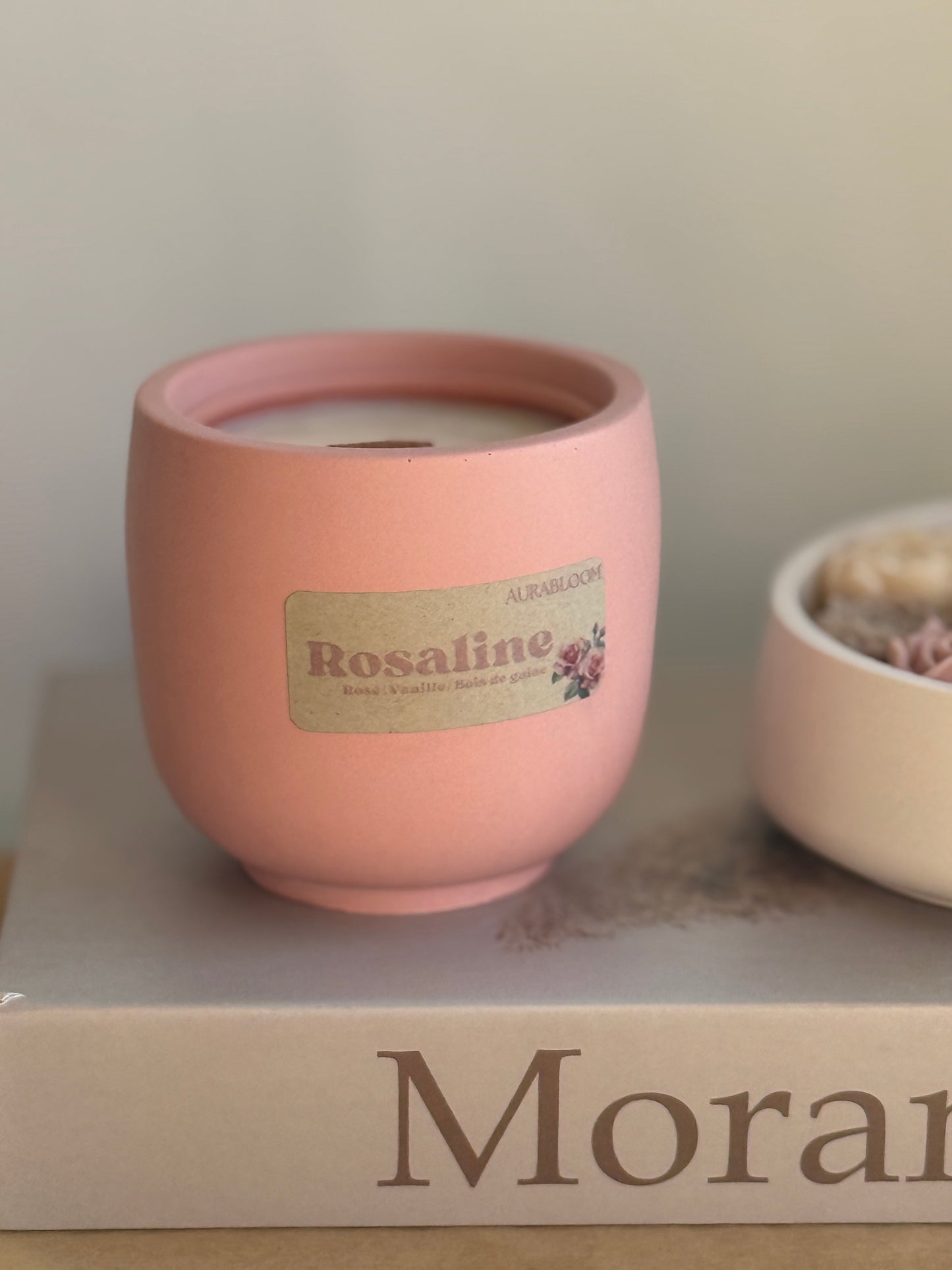 Bougie parfumée Cire de Soja - Rosaline Aurabloom