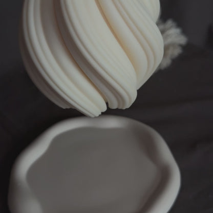 Grande Bougie végétale cire de colza, parfum de Grasse - Diana